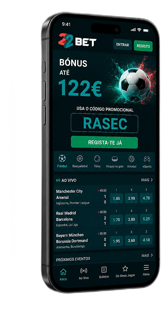 App móvel 22Bet